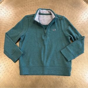 Vineyard Vines Toddler Boys Green 1/4 Zip Pullover Sweater